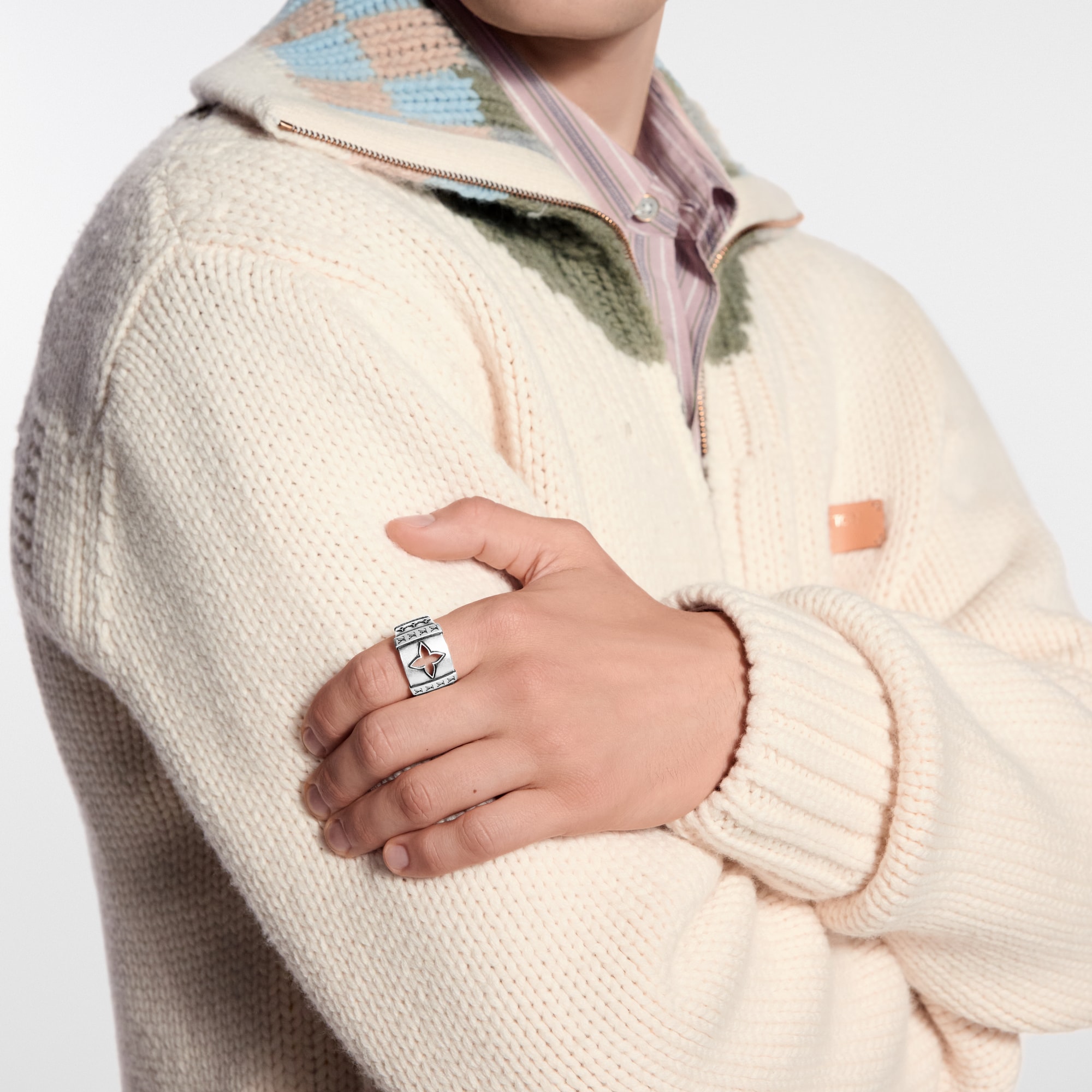 LV Flower XL Ring S00 - Men - Fashion Jewelry | LOUIS VUITTON ®